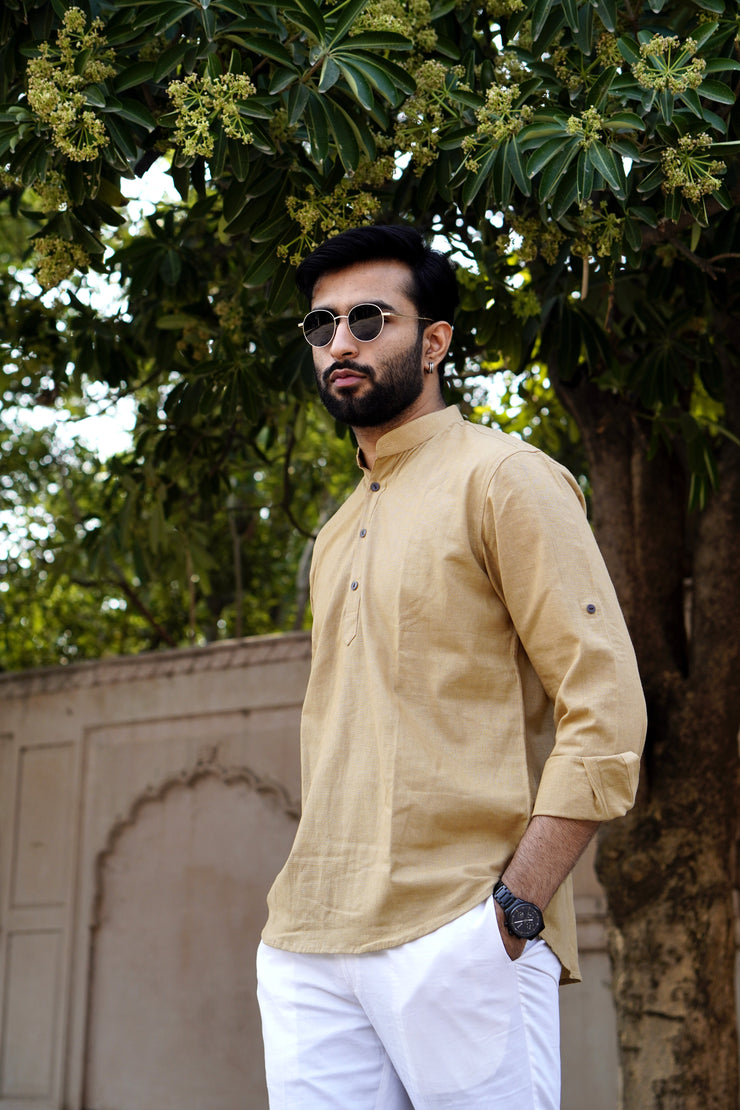 Brown Short Kurta