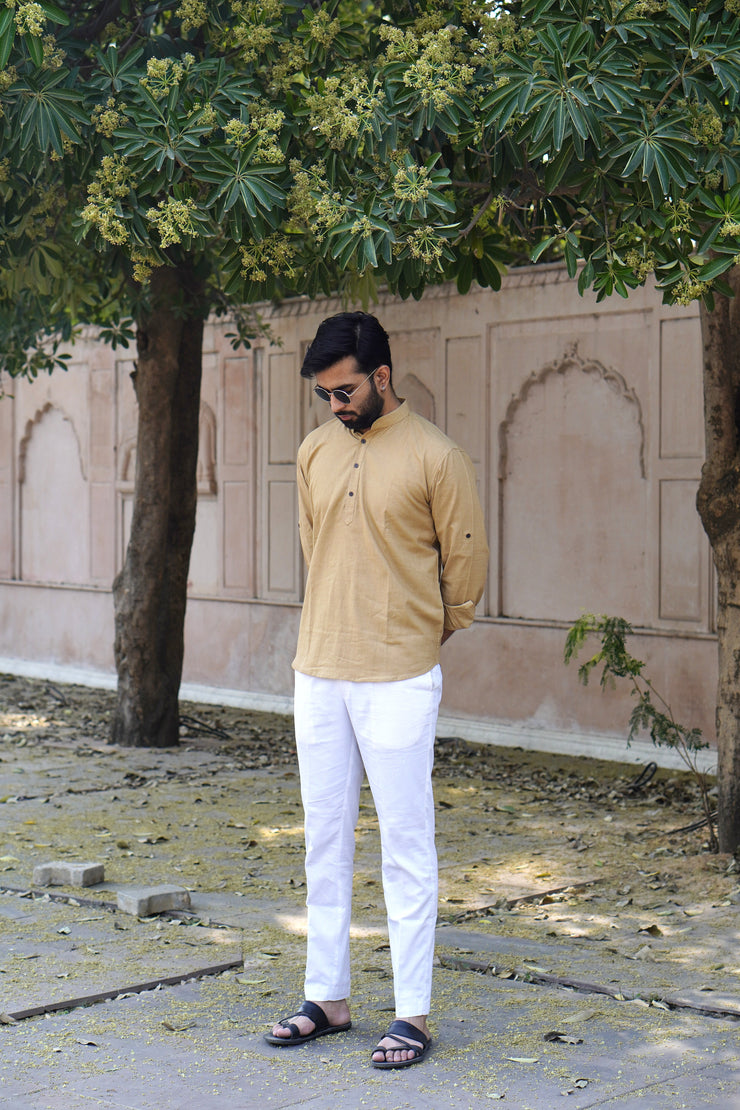 Brown Short Kurta