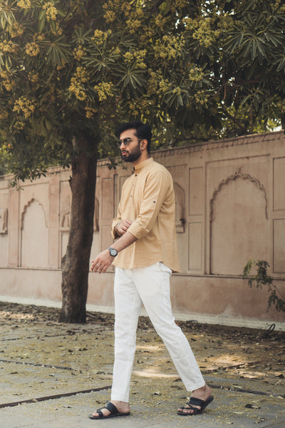 Brown Short Kurta