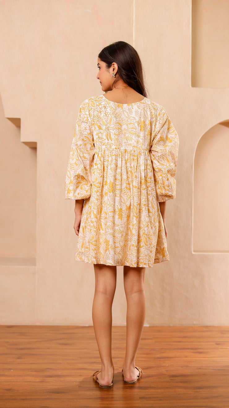 Yellow Flora Dress