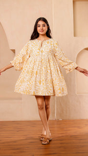 Yellow Flora Dress