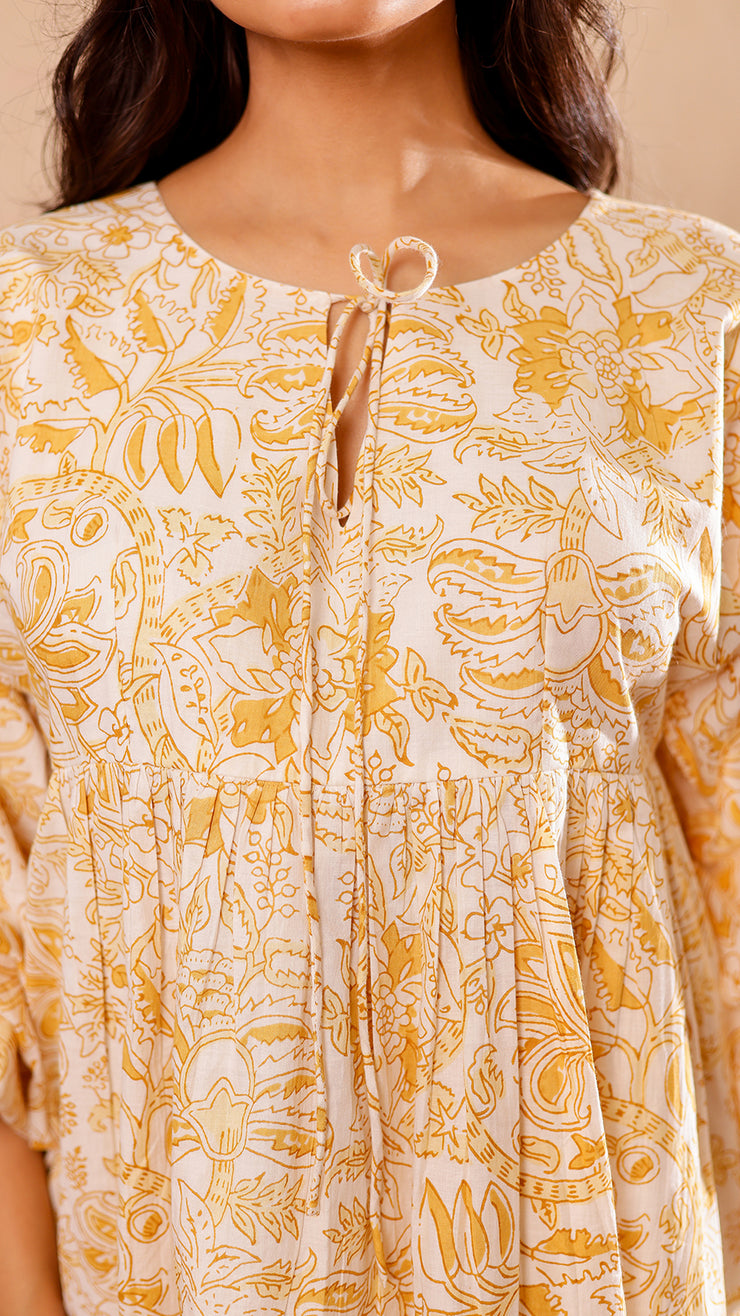 Yellow Flora Dress