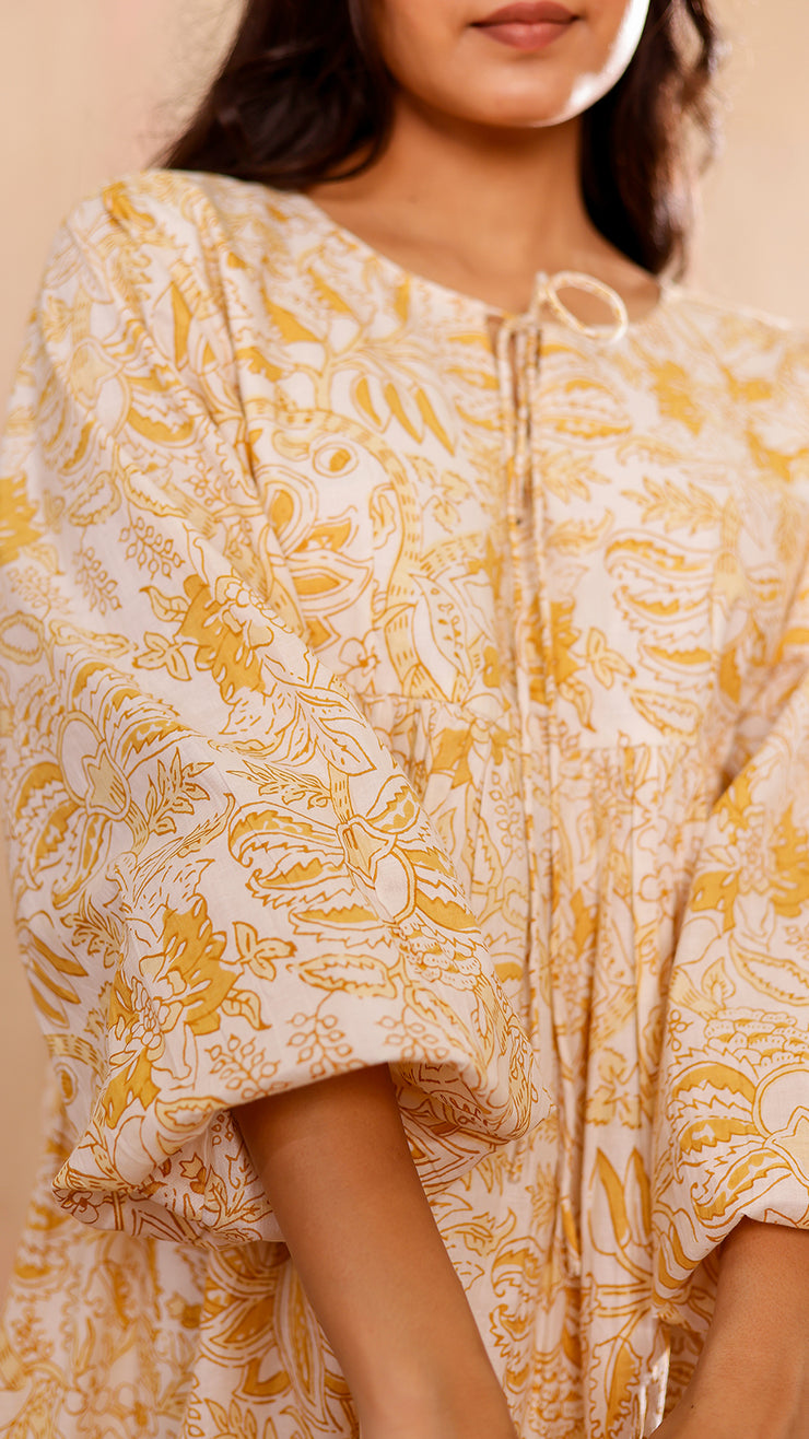 Yellow Flora Dress