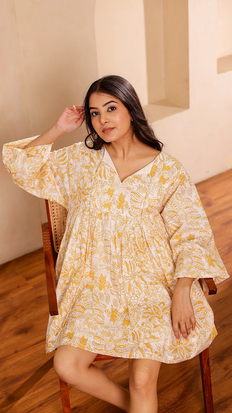 Yellow Flora Dress