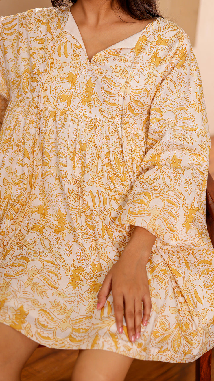 Yellow Flora Dress
