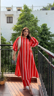 Mono Stripe Summer Dress