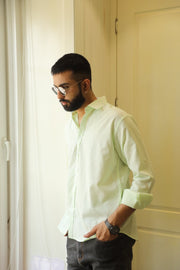 Lush Green Threaded Collection Shirt