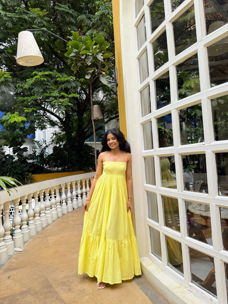 Butter Yellow Mirage Dress
