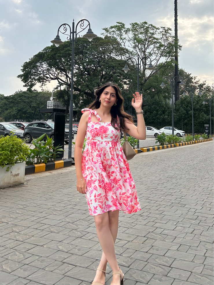 Pink Rose Dress