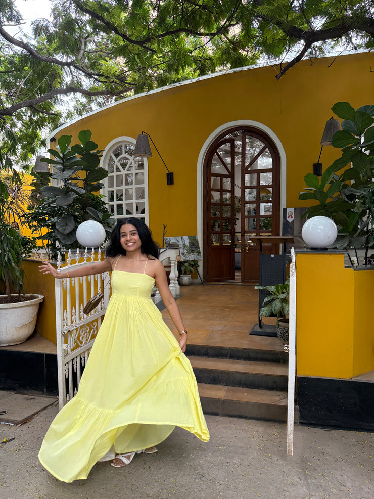 Butter Yellow Mirage Dress