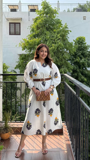 Blossom White Summer Dress