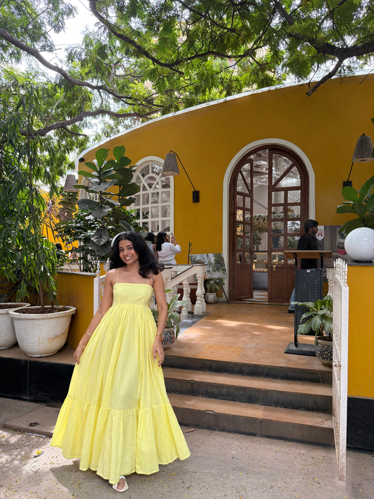 Butter Yellow Mirage Dress