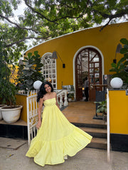 Butter Yellow Mirage Dress