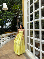 Butter Yellow Mirage Dress