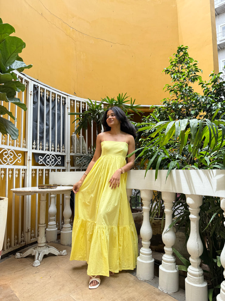 Butter Yellow Mirage Dress