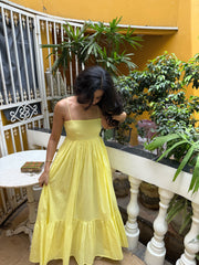 Butter Yellow Mirage Dress