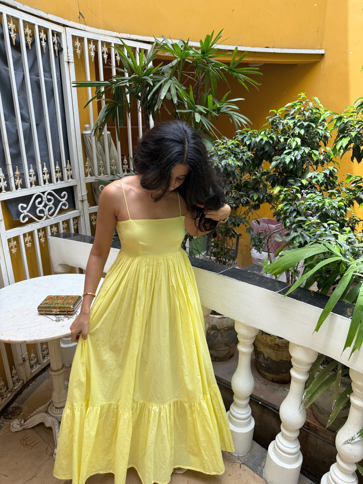 Butter Yellow Mirage Dress
