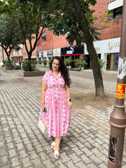 Pink Petal Shirt Dress