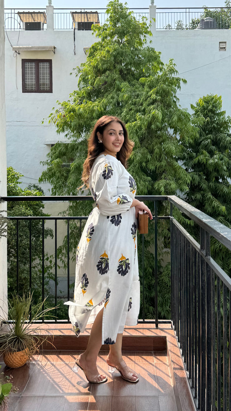 Blossom White Summer Dress