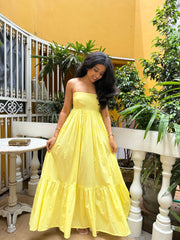 Butter Yellow Mirage Dress
