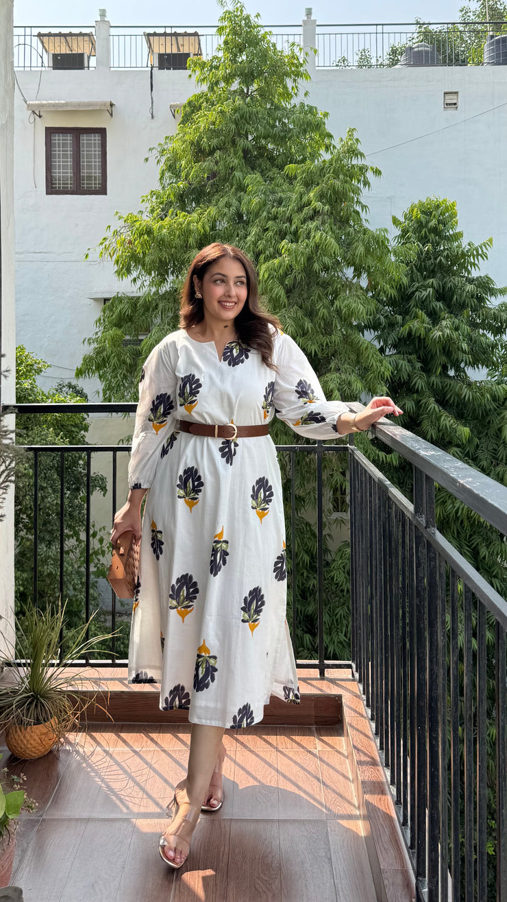 Blossom White Summer Dress
