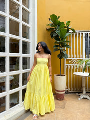 Butter Yellow Mirage Dress
