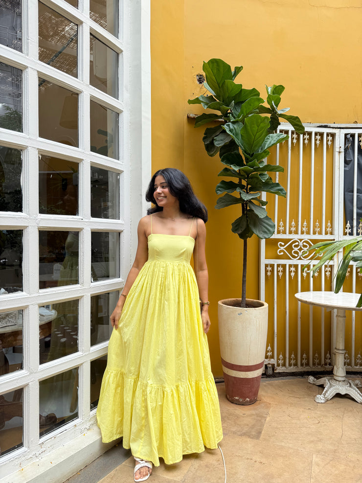 Butter Yellow Mirage Dress