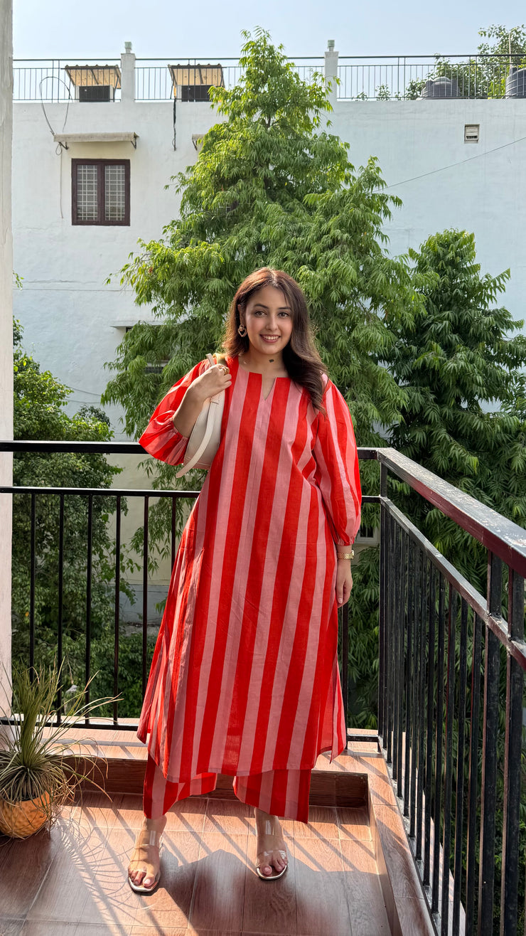 Mono Stripe Summer Dress