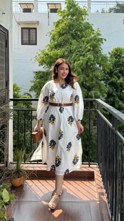 Blossom White Summer Dress
