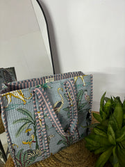 Handcrafted Reversible Tote Bag
