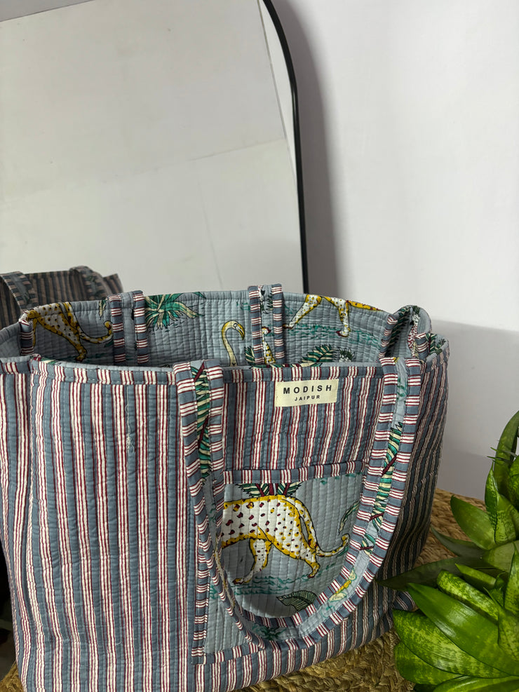 Handcrafted Reversible Tote Bag