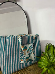 Handcrafted Reversible Tote Bag