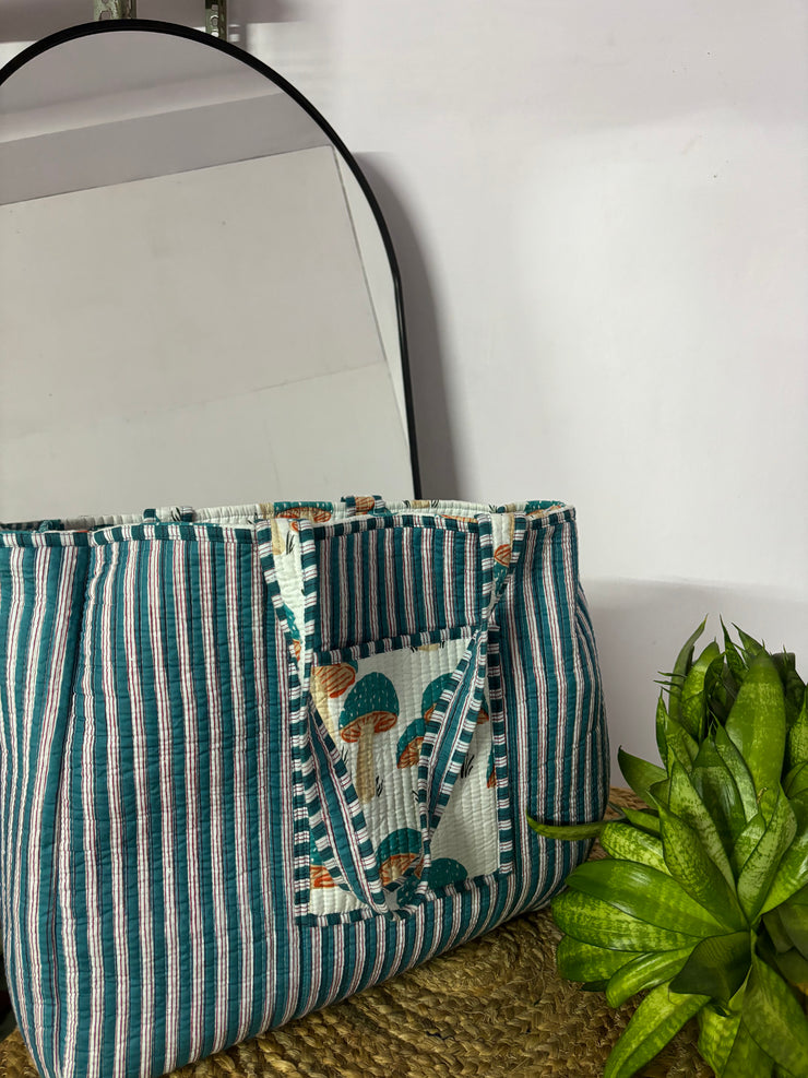 Handcrafted Reversible Tote Bag