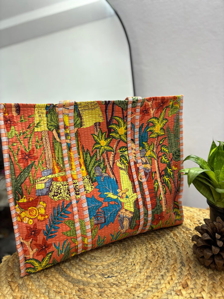 Handcrafted Reversible Tote Bag