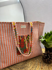 Handcrafted Reversible Tote Bag