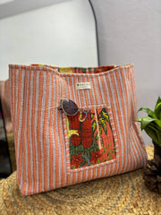 Handcrafted Reversible Tote Bag