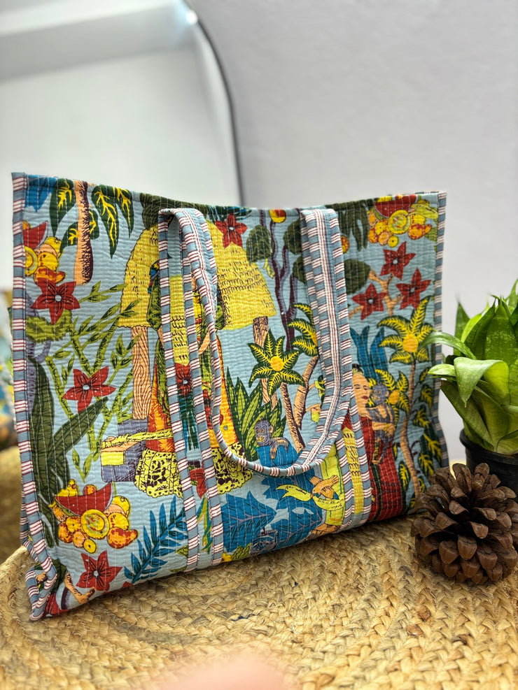 Handcrafted Reversible Tote Bag