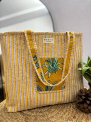 Handcrafted Reversible Tote Bag