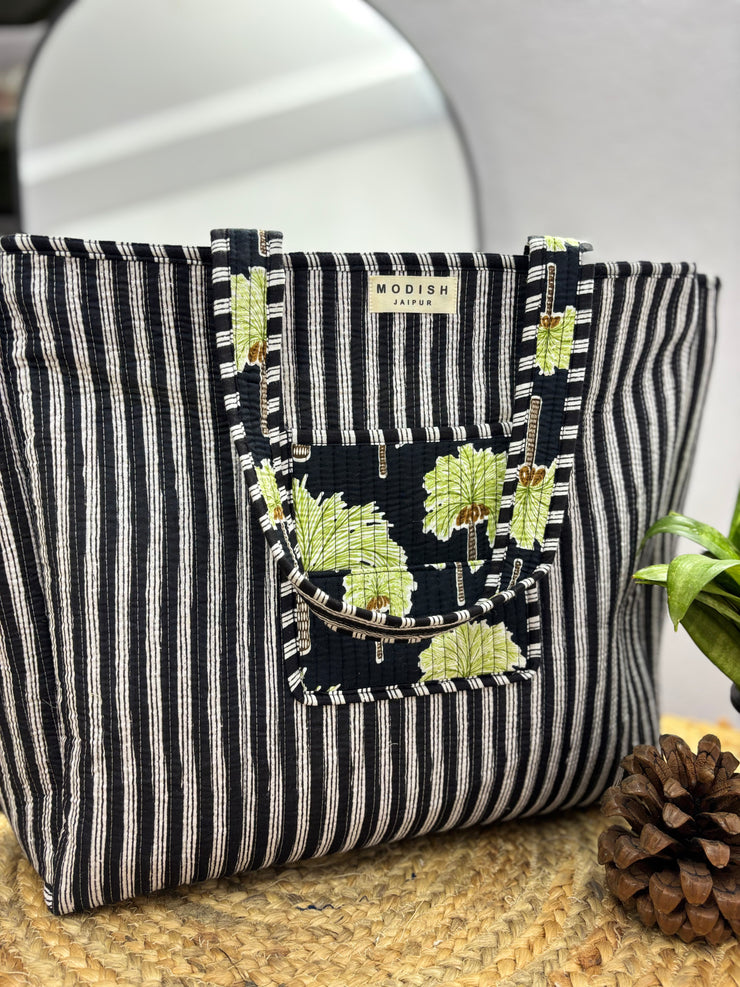 Handcrafted Reversible Tote Bag