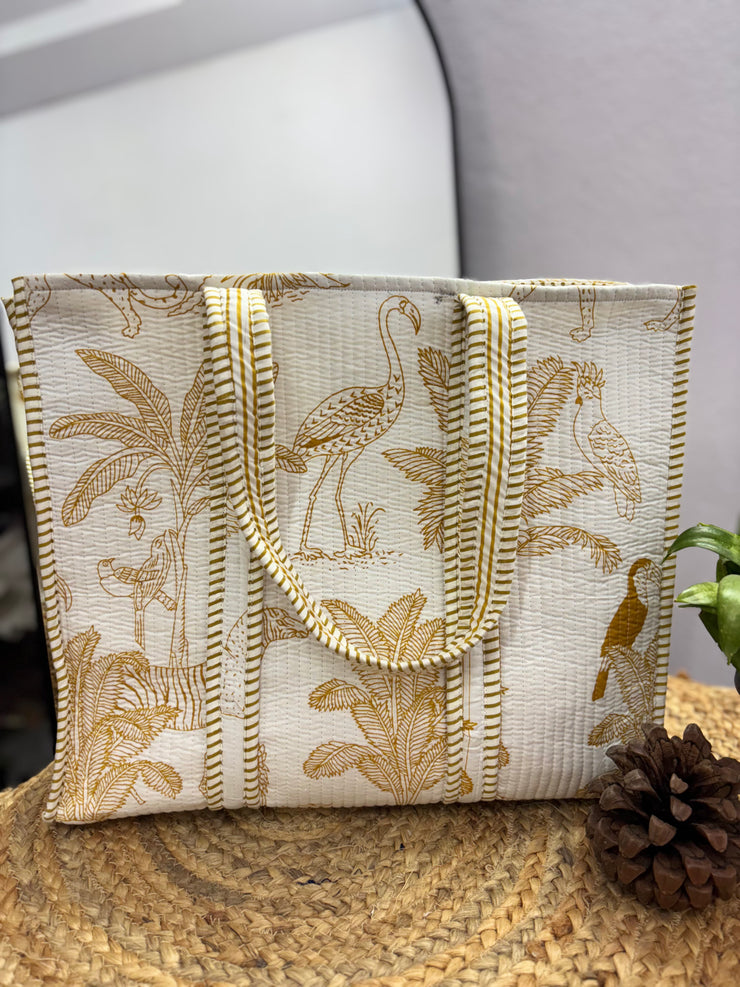 Handcrafted Reversible Tote Bag