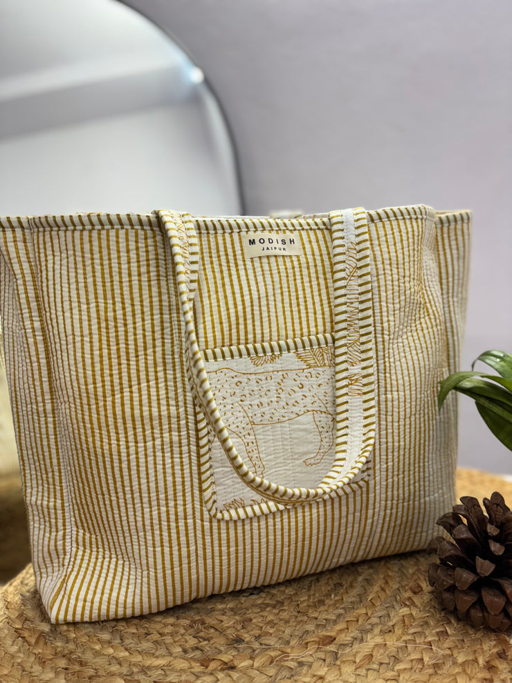 Handcrafted Reversible Tote Bag