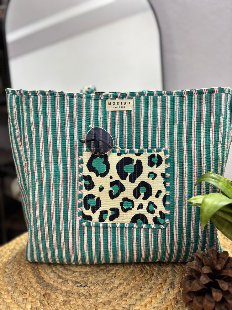 Handcrafted Reversible Tote Bag
