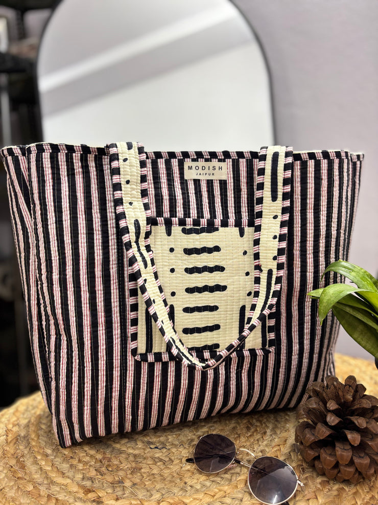 Handcrafted Reversible Tote Bag