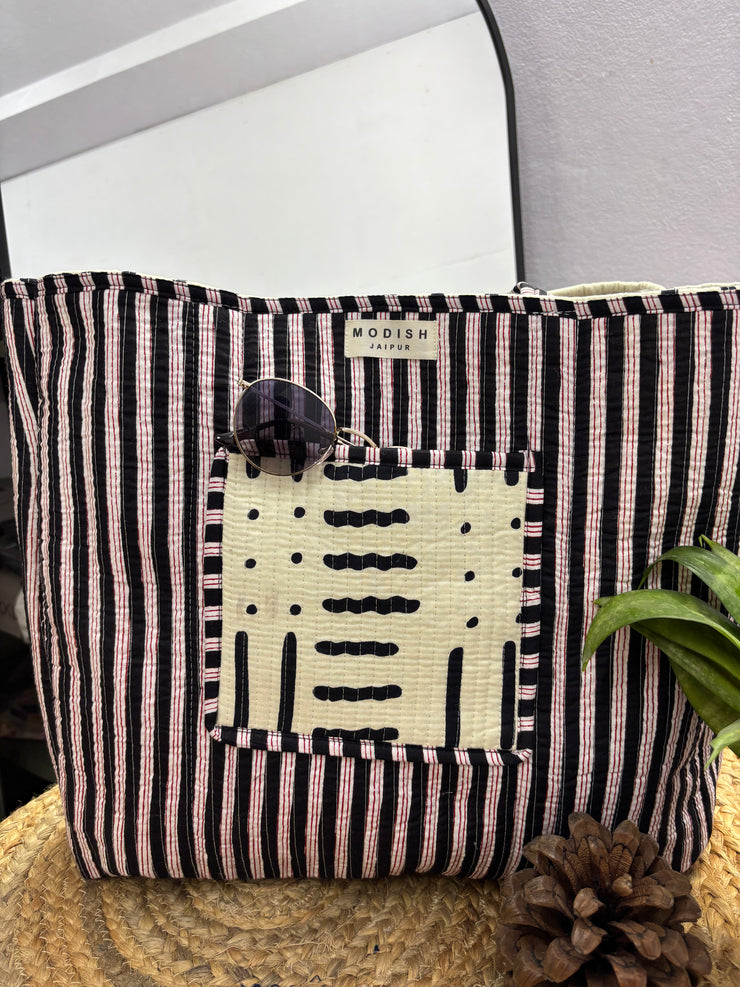 Handcrafted Reversible Tote Bag