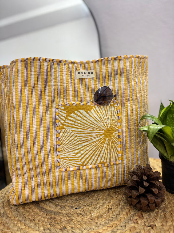 Handcrafted Reversible Tote Bag