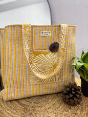 Handcrafted Reversible Tote Bag