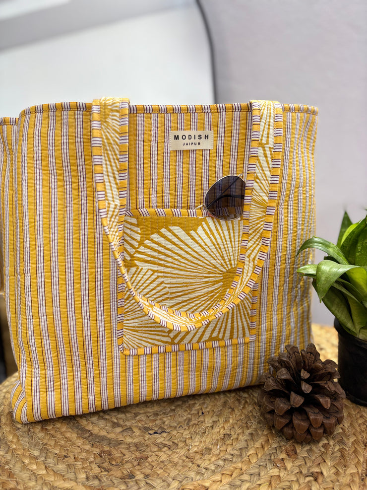Handcrafted Reversible Tote Bag