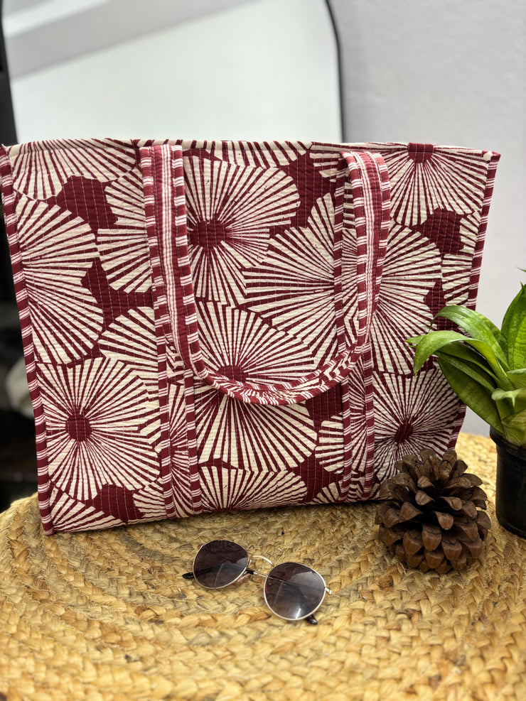 Handcrafted Reversible Tote Bag
