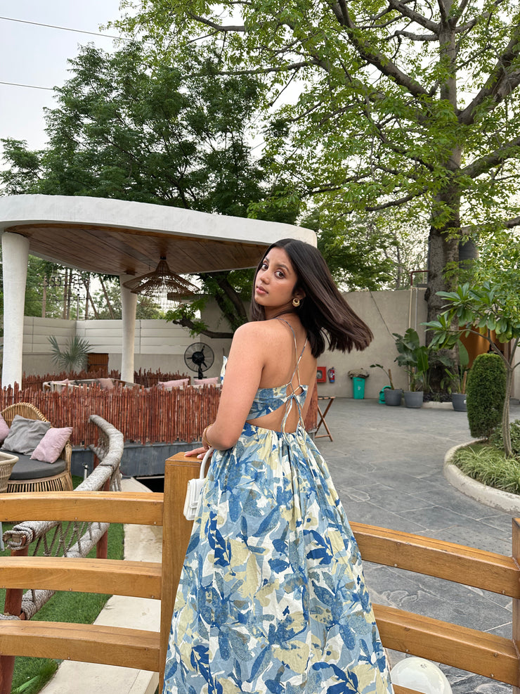 Blue Floral Play Dress