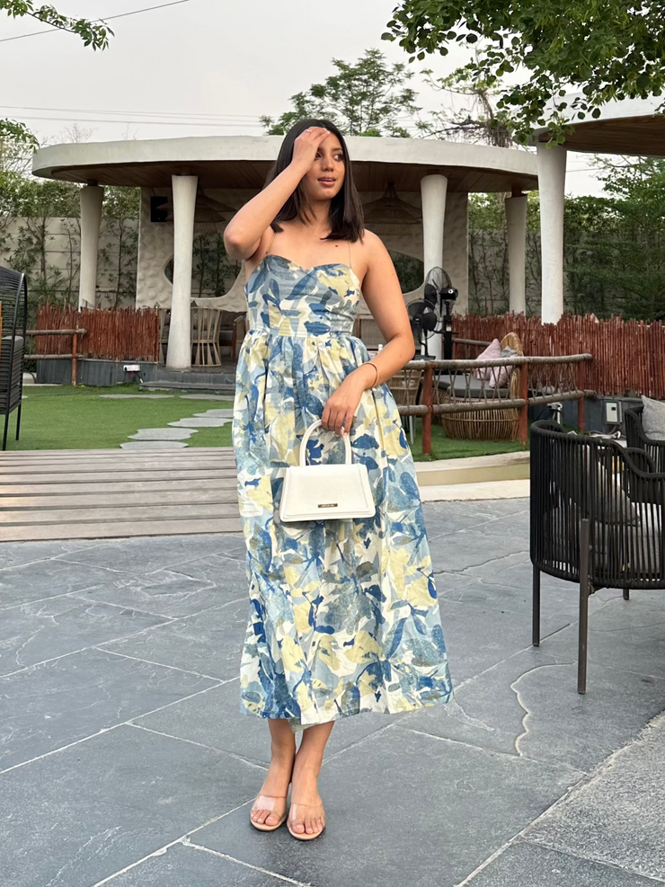 Blue Floral Play Dress